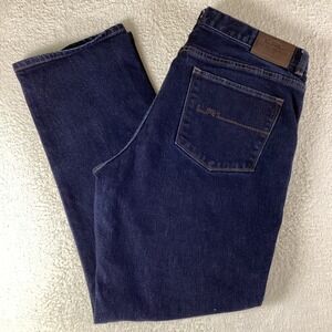 Lauren Ralph Lauren Modern Slim Jeans Dark Wash Indigo Denim Womens 16W